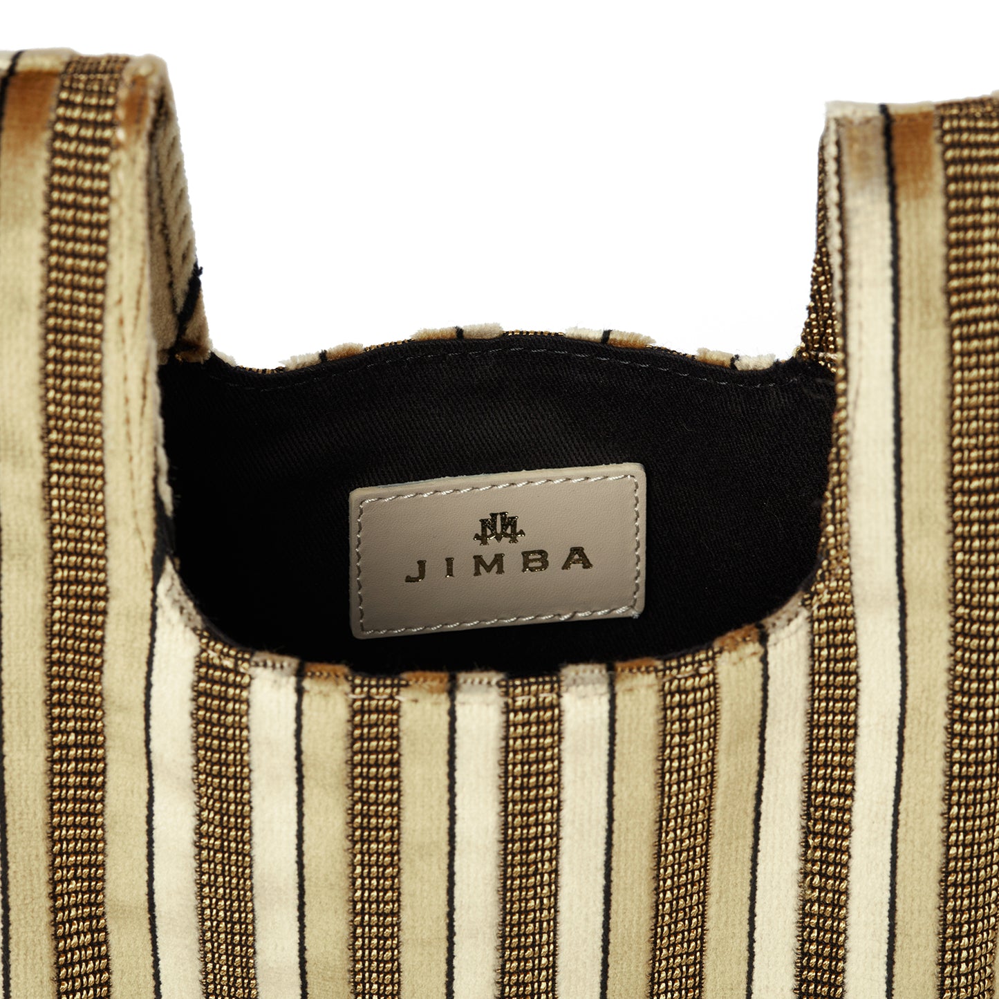 JADE IN GOLD-STRIPED VELVET