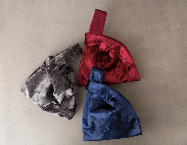 Jade in Grey Crushed Velvet