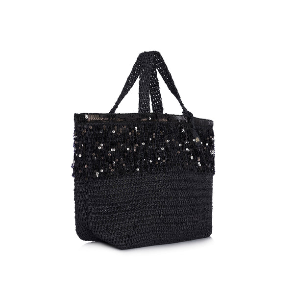 MAXI LOULOU IN BLACK SEQUIN