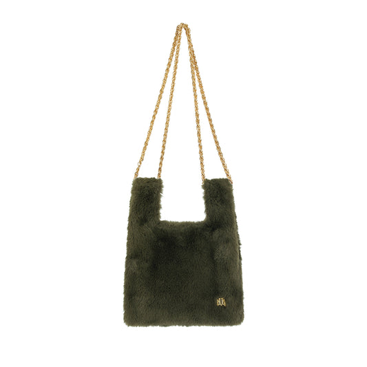 Micro Ines IN KHAKI FAUX FUR