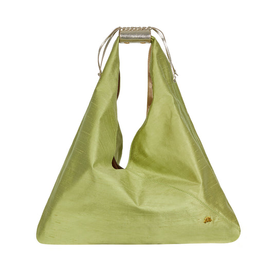 Mini Agnes in Lime Green Silk