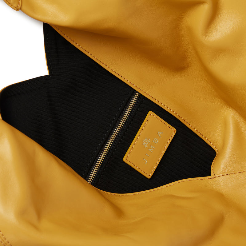 Maxi Ritz in Mustard Leather