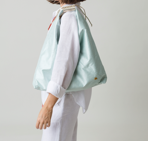 Mini Agnes in Mint Silk